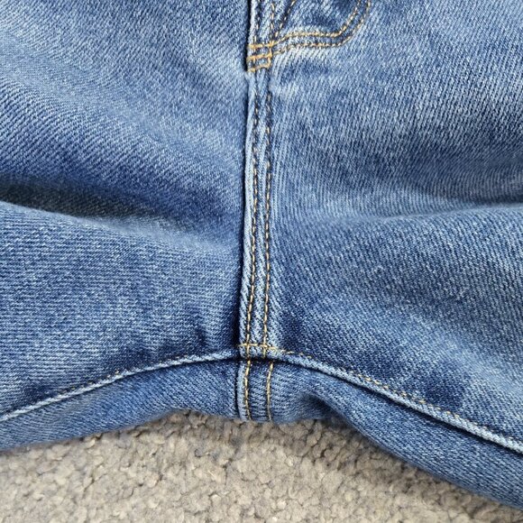 Good American Good Classic Crossover Waist Straight Leg Jeans GCCOWB014TP - Picture 7 of 9